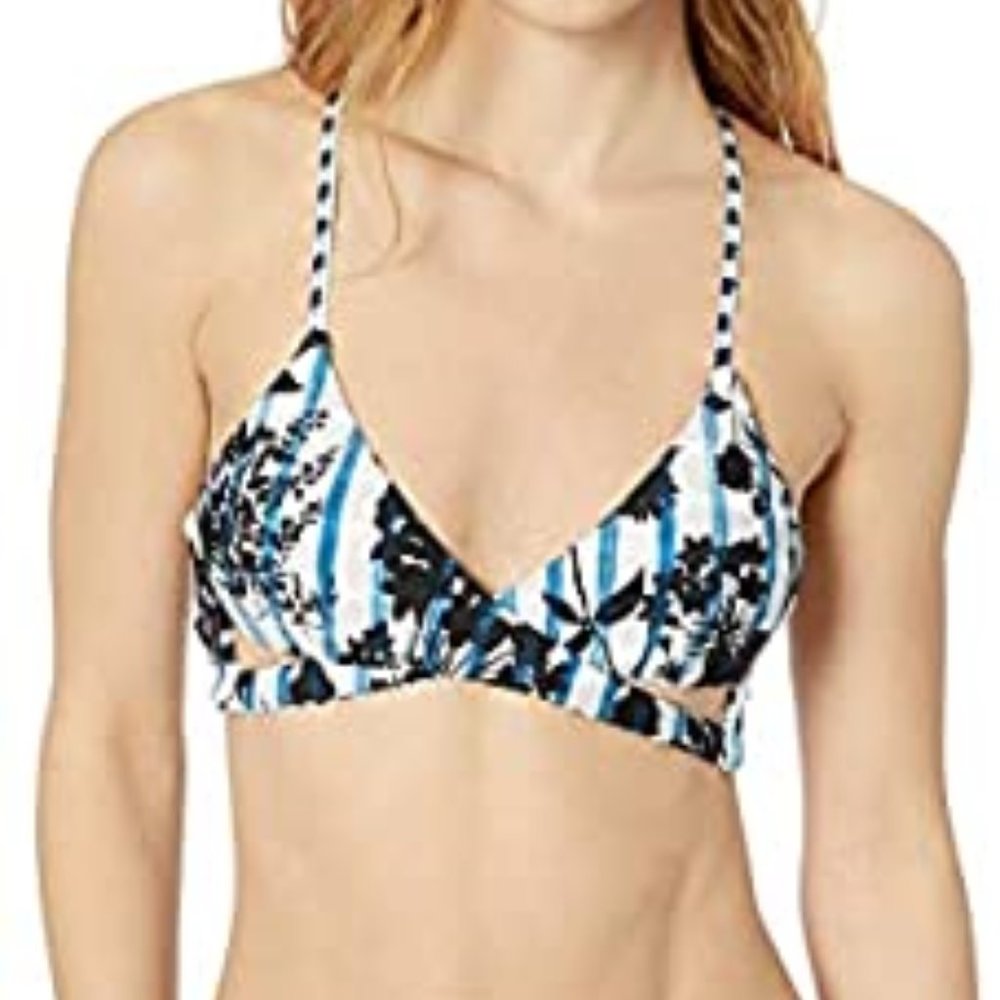 Lucky Brand On The Grid Reversible Bikini Top